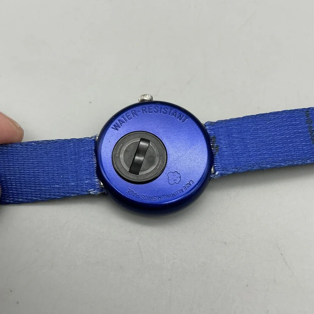 Vintage Flik Flak Swiss Sydney 2000 Boys Watch 29mm Blue SYD Strap New Battery